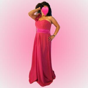 H.S.D Floral One Shoulder Long